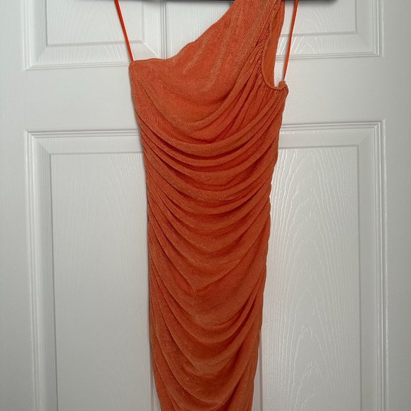 Orange Mini Bodycon Dress - Picture 6 of 7